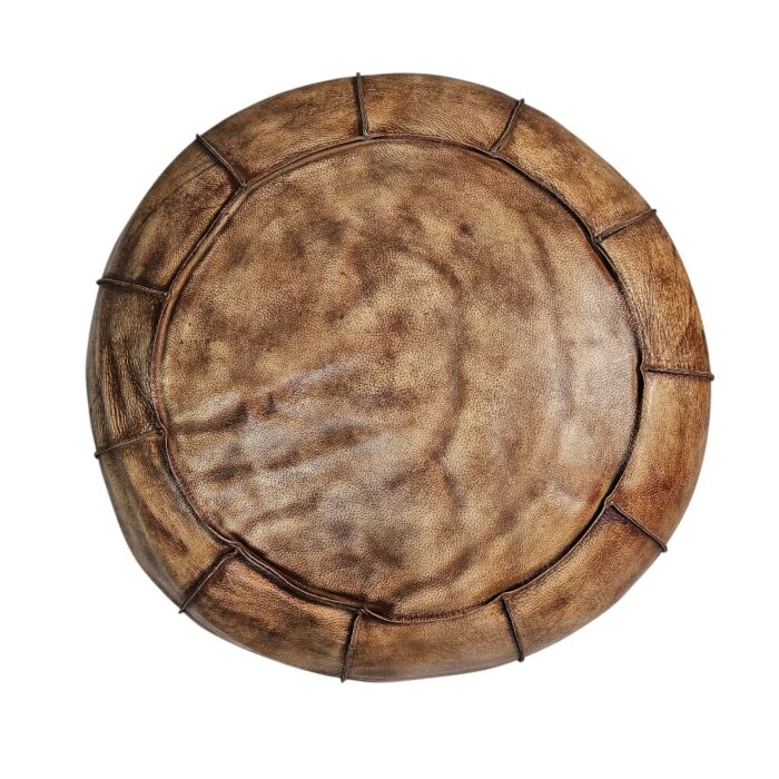 Pouffe Leather Round KMF3419 Top