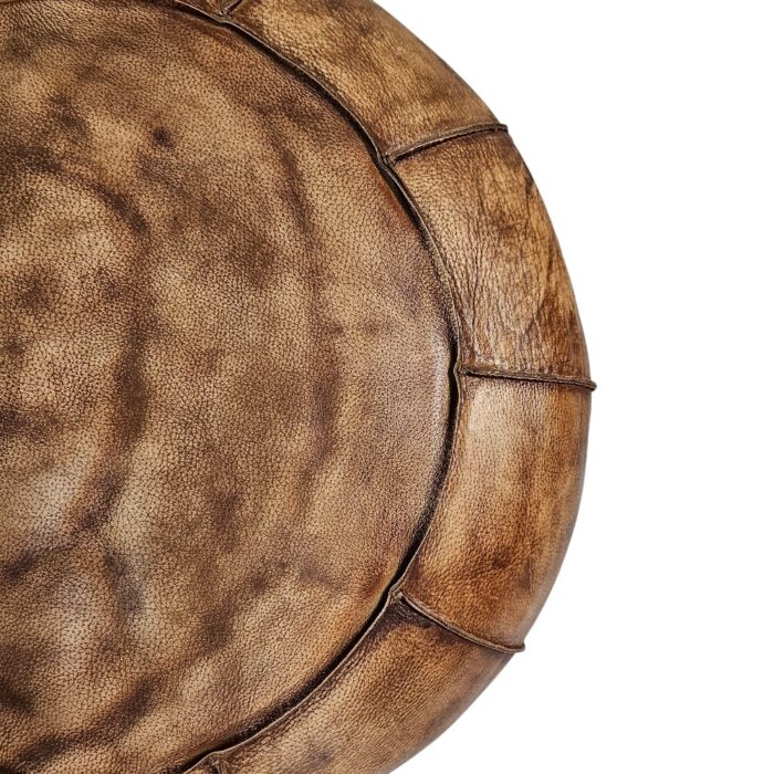 Pouffe Leather Round KMF3419 close