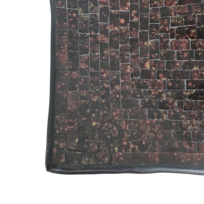 Red Mosaic Square Bowl YUB1505 Close