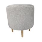 Round Ottoman Eggshell URF2006B