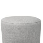 Round Ottoman Eggshell URF2006B Close Up