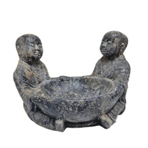 Pottery Shaolin Twins With Bowl