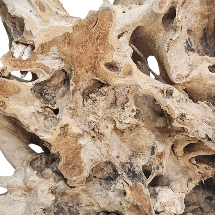 Steel and Teak Root Console Table NJA9608A Close Up View Steel and Teak Root Console Table NJA9608A Close Up View