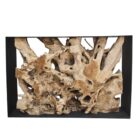 Steel and Teak Root Console Table NJA9608A Front View