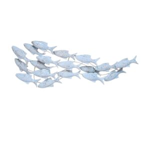 Blue Swimming Fish Wall Panel
