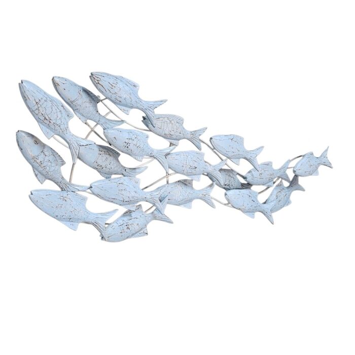 Swimming Fish Wall Panel Blue IWD0046 Side Swimming Fish Wall Panel Blue IWD0046 Side