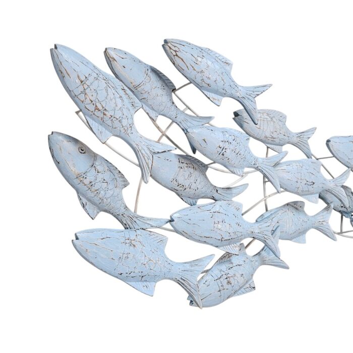 Swimming Fish Wall Panel Blue IWD0046Close Swimming Fish Wall Panel Blue IWD0046Close