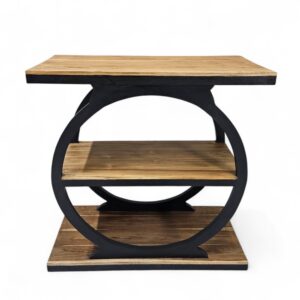 Teak Wheel Display Console