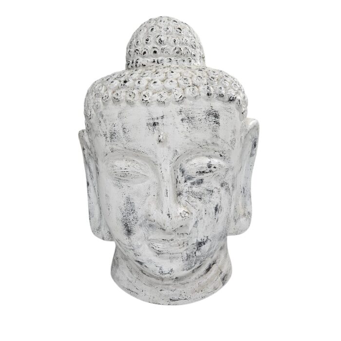 Thai Buddha Head Main LJP3937 White Thai Buddha Head