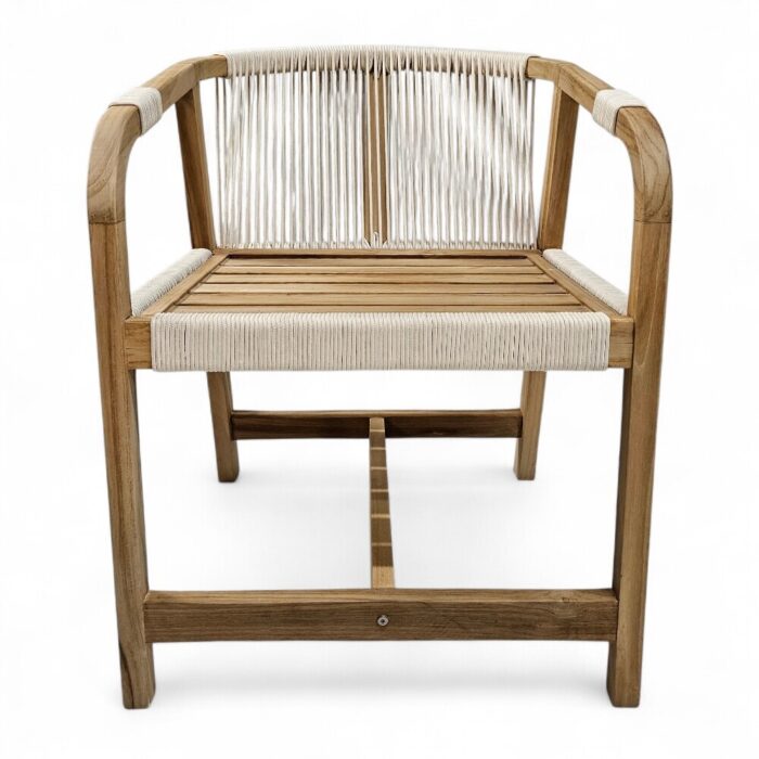Vicente Teak And Rope Bar Chair PUT8476