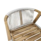 Vicente Teak And Rope Bar Chair PUT8476 Close Up