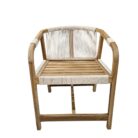 Vicente Teak And Rope Bar Chair PUT8476 Front