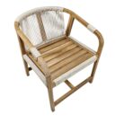 Vicente Teak And Rope Bar Chair PUT8476 Side