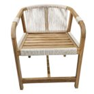 Vicente Teak And Rope Bar Chair PUT8476 Top
