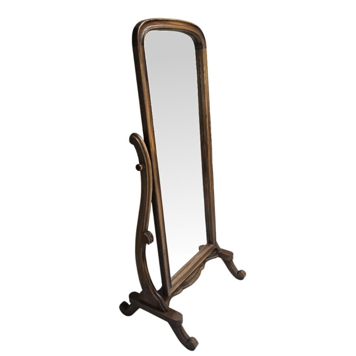 Viola Teak Cheval Mirror MAD9040 Side