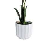 White Orchid Faux TRA0123 Close Pot