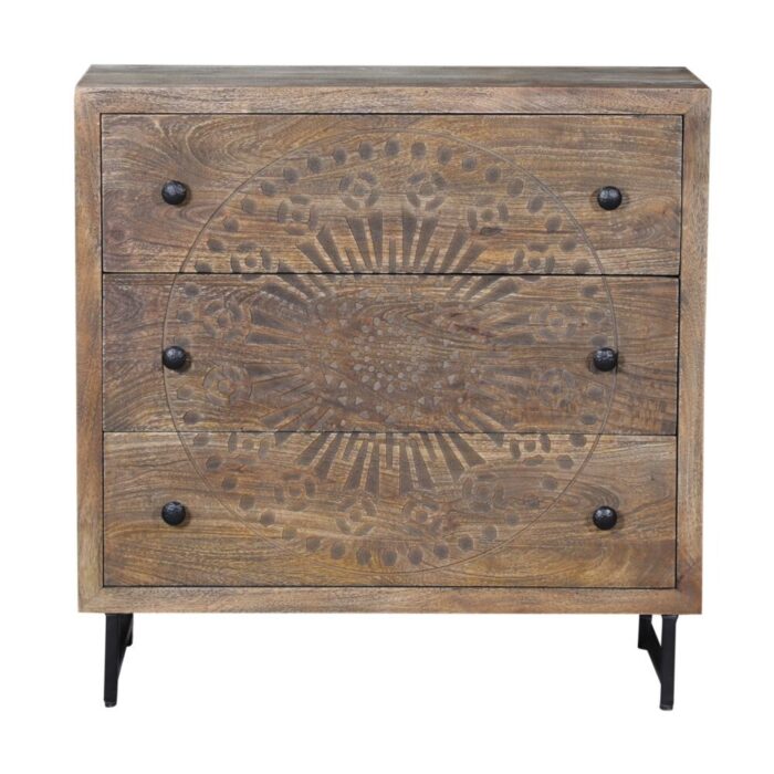 Carved Mandala Chest Of Drawers MCB9955 Carved Mandala Chest Of Drawers MCB9955