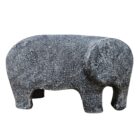 Ceramic grey elephant ornament