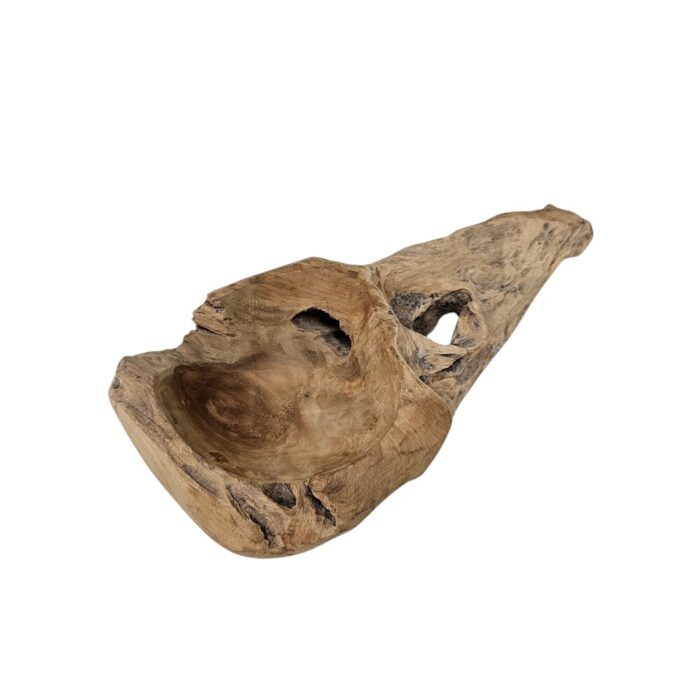 Erosi Teak Natural Bowl KAB0115 Side Erosi Teak Natural Bowl KAB0115 Side