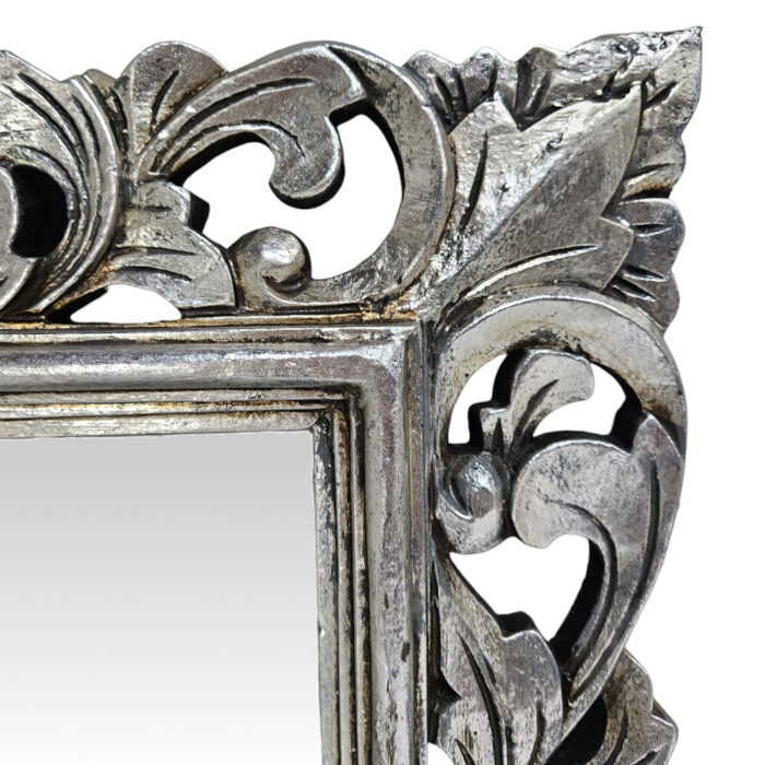 Fleur De Lis Mirror MAD0635A Main Silver Close Up Fleur De Lis Mirror MAD0635A Main Silver Close Up