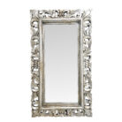 Fleur De Lis Silver Carved Mirror MAD0630A Main