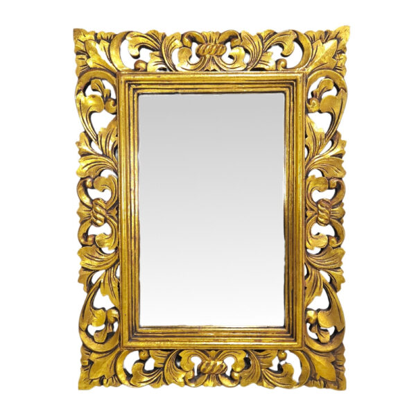 Golden Carved Fleur Wall Mirror Home Decor Sotran Dekorativ — free download