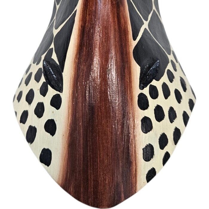 Giraffe Wooden Mask Wall Hanging GAL0800A 50cm Bottom Close