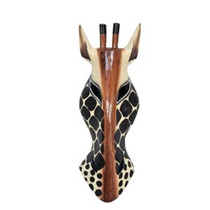 Wooden Giraffe Mask Wall Hanging 30cm