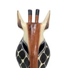 Giraffe Wooden Mask Wall Hanging GAL0800B 30cm Close Up