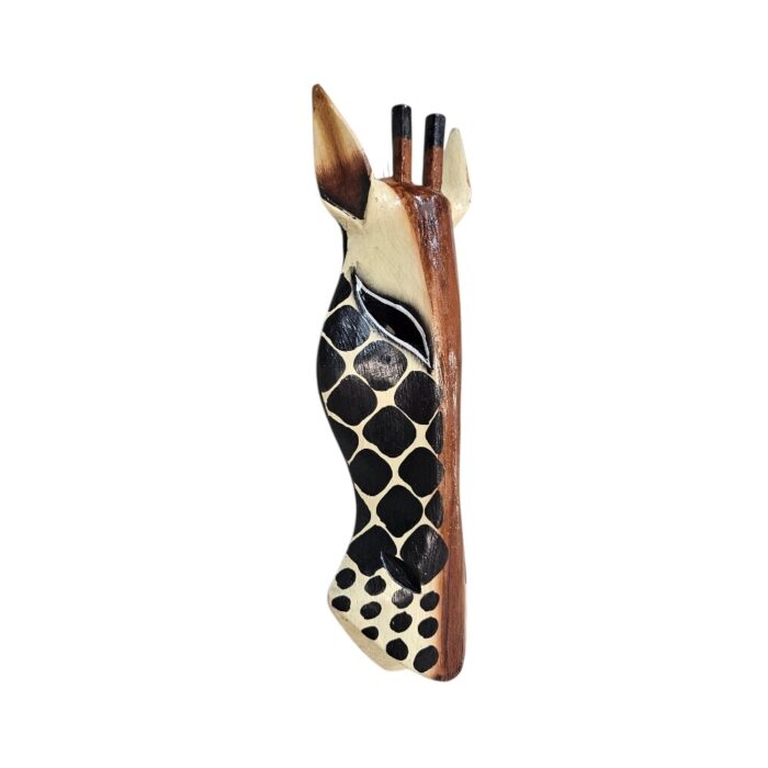 Giraffe Wooden Mask Wall Hanging GAL0800B 30cm Side Giraffe Wooden Mask Wall Hanging GAL0800B 30cm Side
