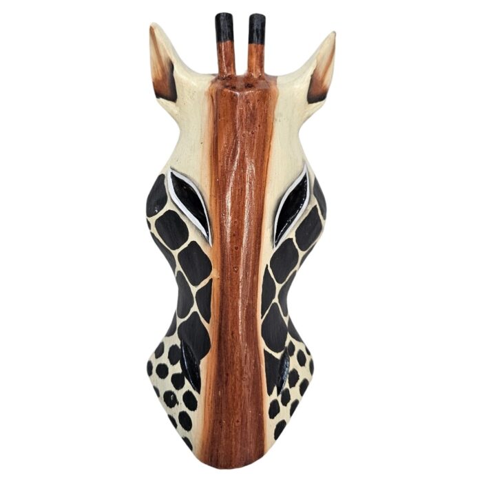 Giraffe Wooden Mask Wall Hanging GAL0800C 18cm Giraffe Wooden Mask Wall Hanging GAL0800C 18cm