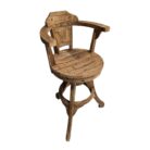 Ivar Arms Teak Bar Chair MUL0401A Side