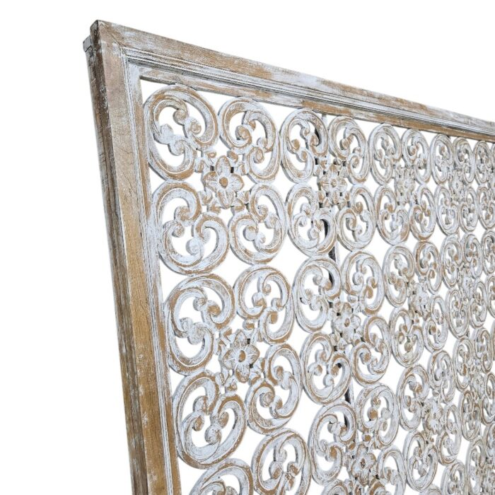 Jantung Carved Headboard Panel MAD1295 Close Jantung Carved Headboard Panel MAD1295 Close