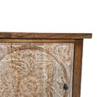 Lina Teak Bedside Pedestal JAW7125 Close Up Top