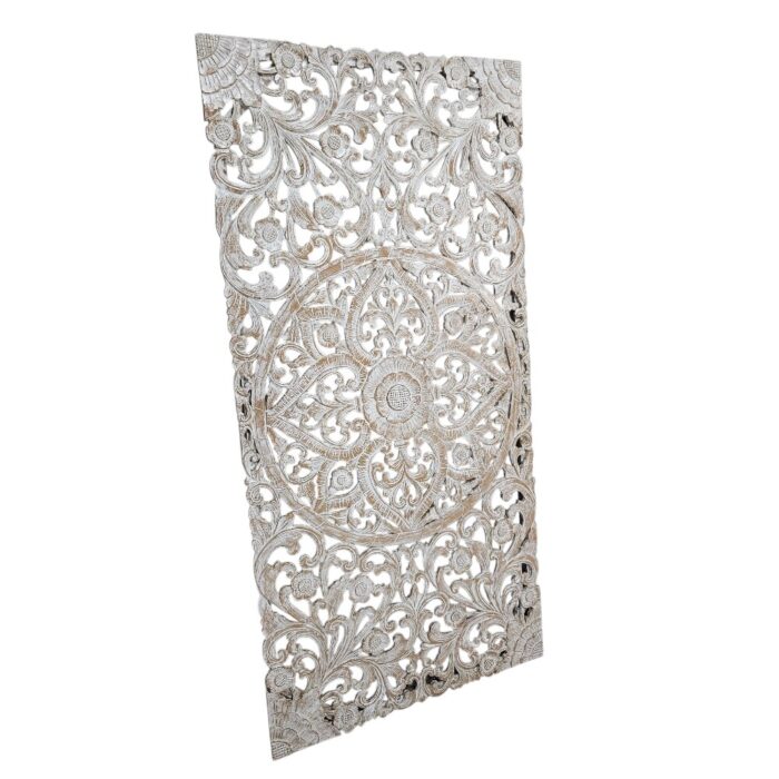 Mandala Carved Panel Headboard MAD1286 Side