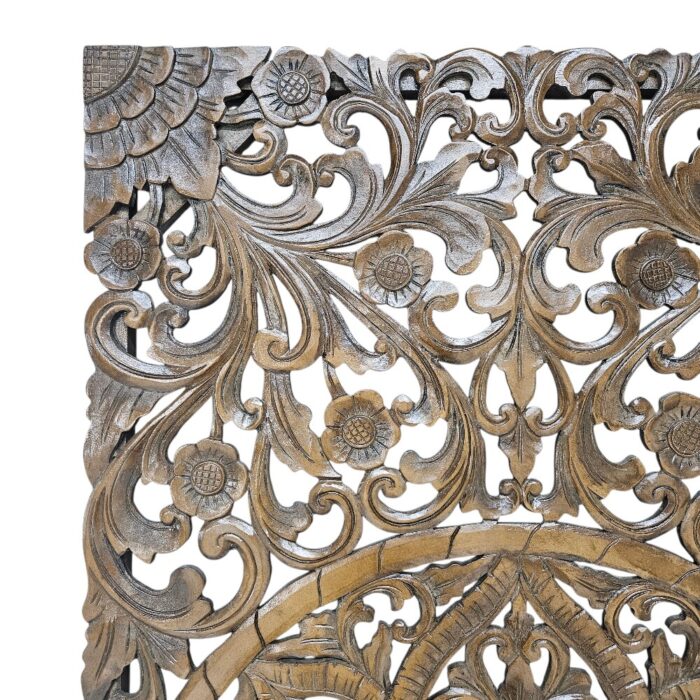 Mandala Carved Panel Headboard MAD1286A Close Up