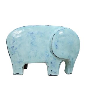 Pottery Blue Elephant 33cm
