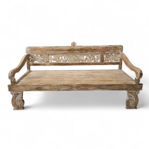 Shahar Carved Bench