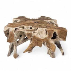Burmese Teak Root Block Side Table A11