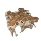 Teak Root Square Side Table Block INJ3150A11 Side Top