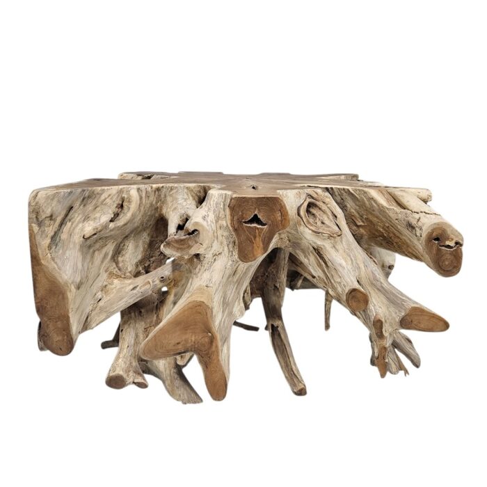 Teak Root Square Side Table Block INJ3150A9