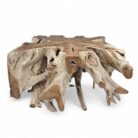 Teak Root Square Side Table Block INJ3150A9 Main