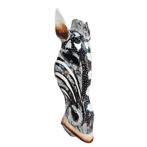 Wooden Zebra Mask Wall Haning 1m GAL0904B 30cm Side