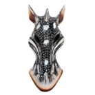 Wooden Zebra Mask Wall Haning 1m GAL0904C 18cm
