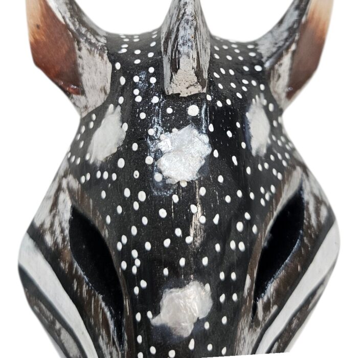 Wooden Zebra Mask Wall Haning 1m GAL0904C 18cm Close Mid