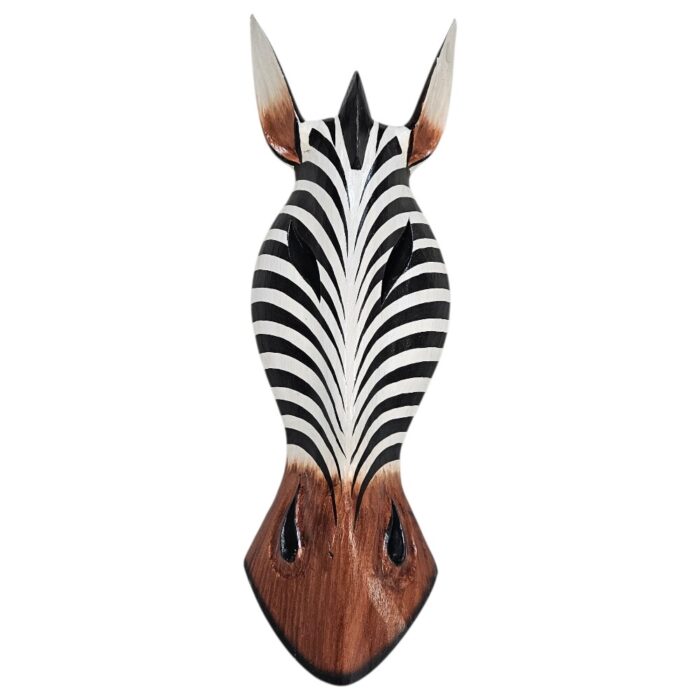 Zebra Wood Mask Wall Hanging GAL0900A 50cm Zebra Wood Mask Wall Hanging GAL0900A 50cm