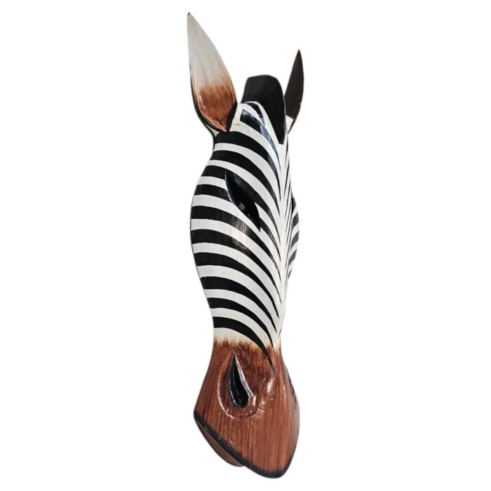 Zebra Wood Mask Wall Hanging GAL0900A 50cm Side Zebra Wood Mask Wall Hanging GAL0900A 50cm Side