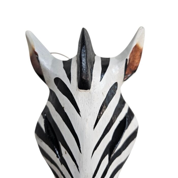 Zebra Wood Mask Wall Hanging GAL0900C 20cm Close Top Zebra Wood Mask Wall Hanging GAL0900C 20cm Close Top