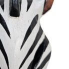 Zebra Wood Mask Wall Hanging GAL0900C 20cm Close Up