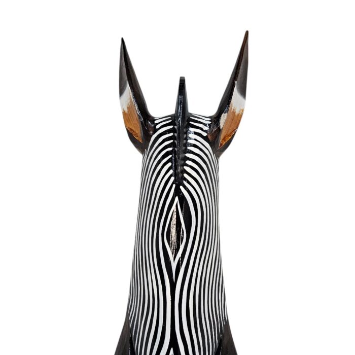 Zebra Wooden Mask Waves Wall Hanging GAL0906 1m Close Zebra Wooden Mask Waves Wall Hanging GAL0906 1m Close
